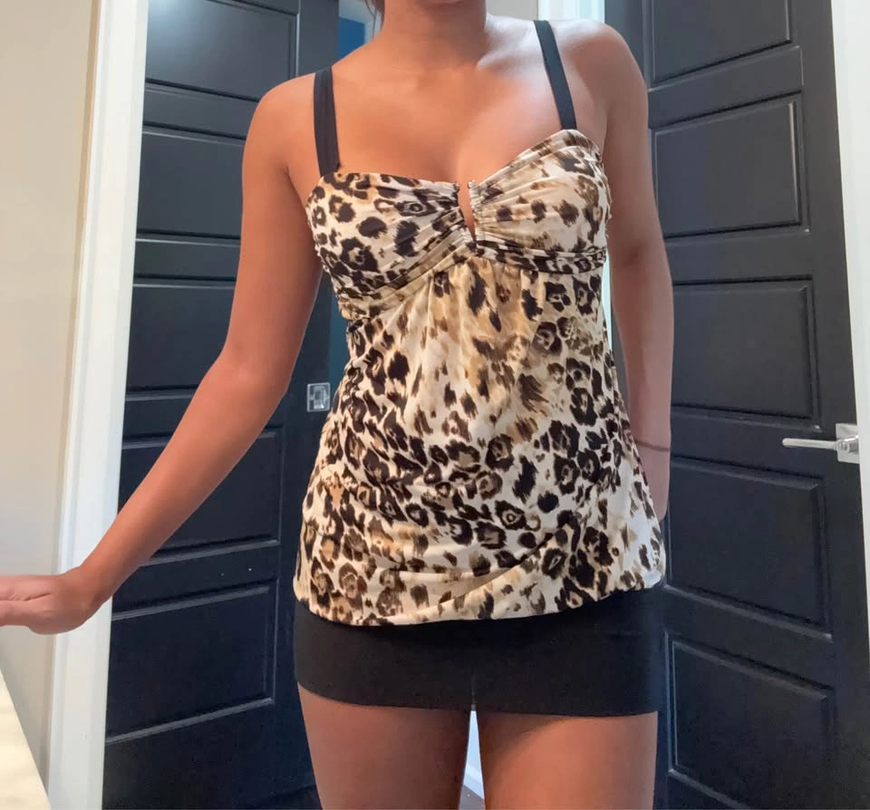 Animal print mini dress - photo 5