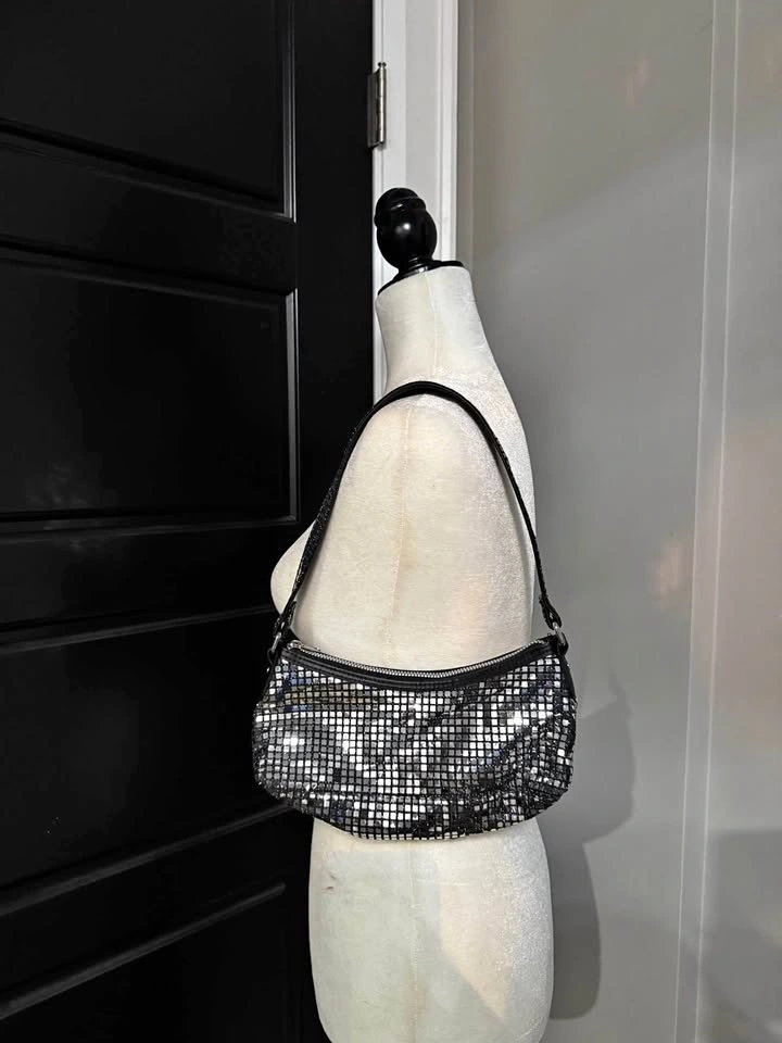 Sequin shoulder bag