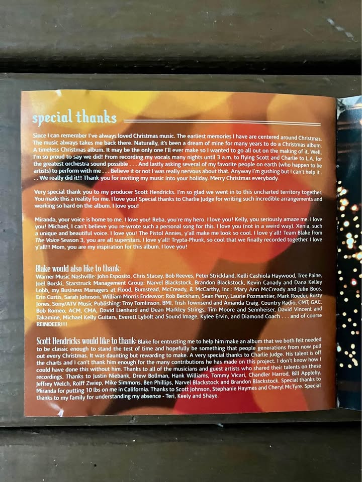 Blake Shelton - Cheers, It’s Christmas CD - photo 5