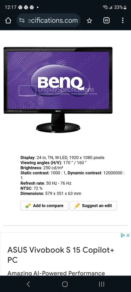 24" monitor with desk arm - photo 3