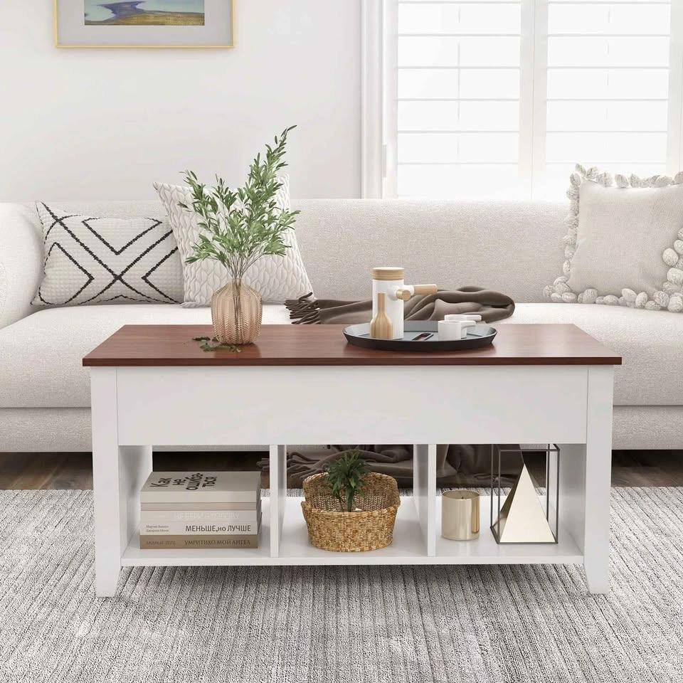 NEW White Lift Top Coffee Table w/ Storage - photo 3