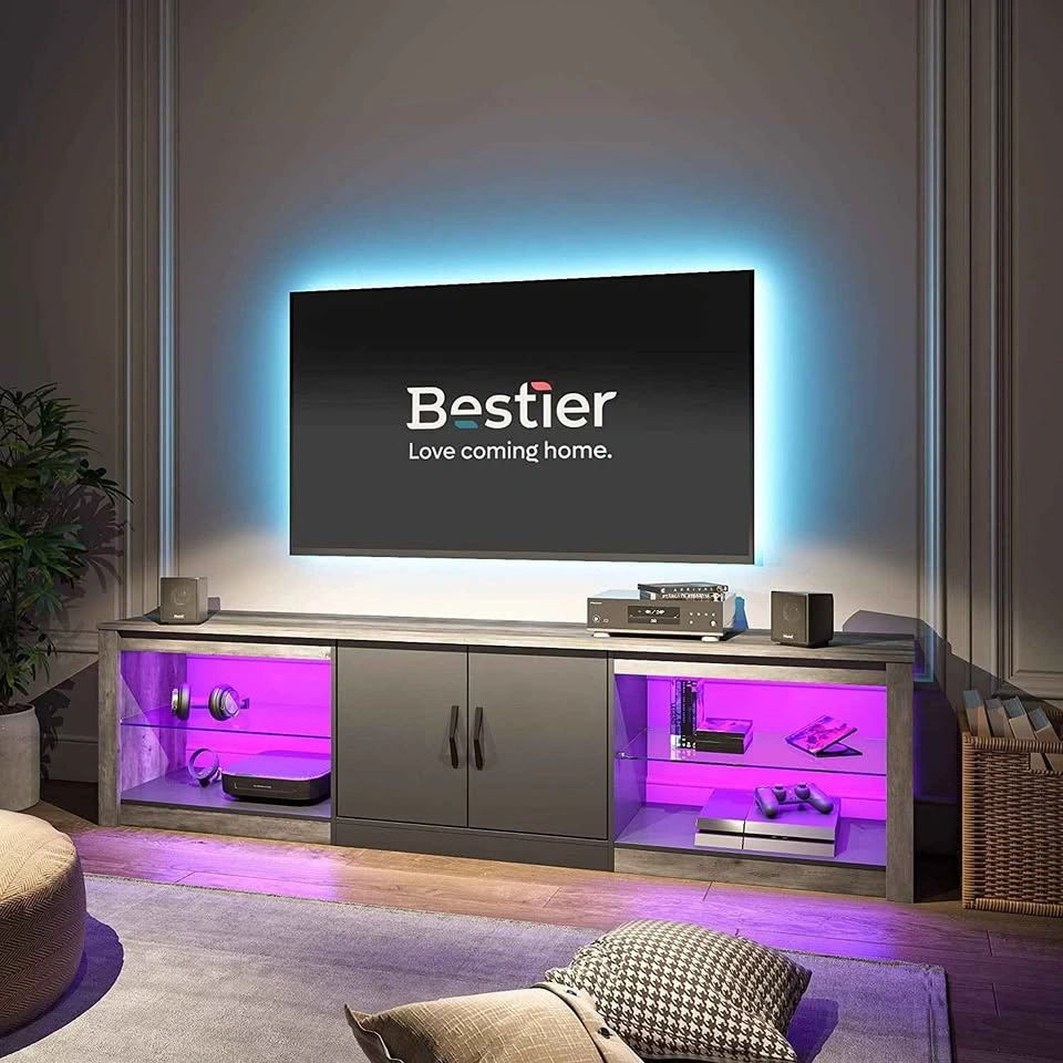 NEW 70" Bestier LED TV Stand/Unit Grey color - photo 4