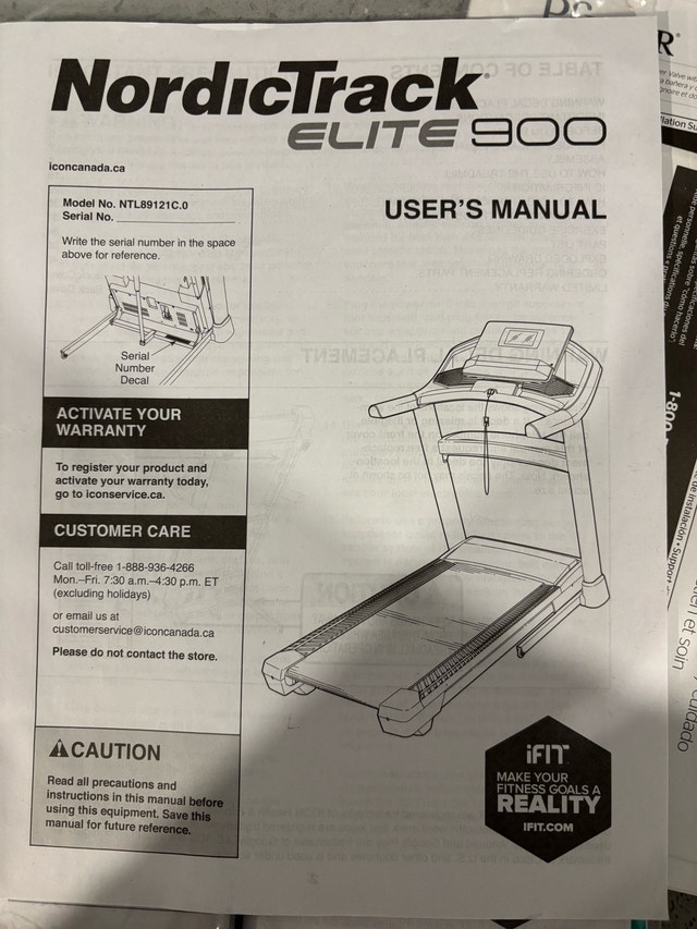 Nordictrack treadmill for sale