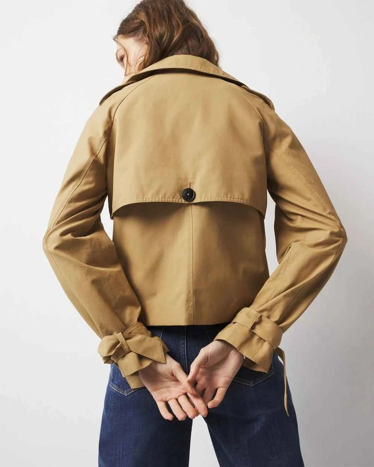BRAND NEW Tan Short Trench Coat - photo 4