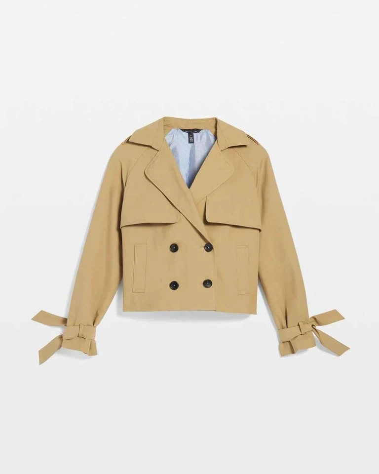BRAND NEW Tan Short Trench Coat - photo 5