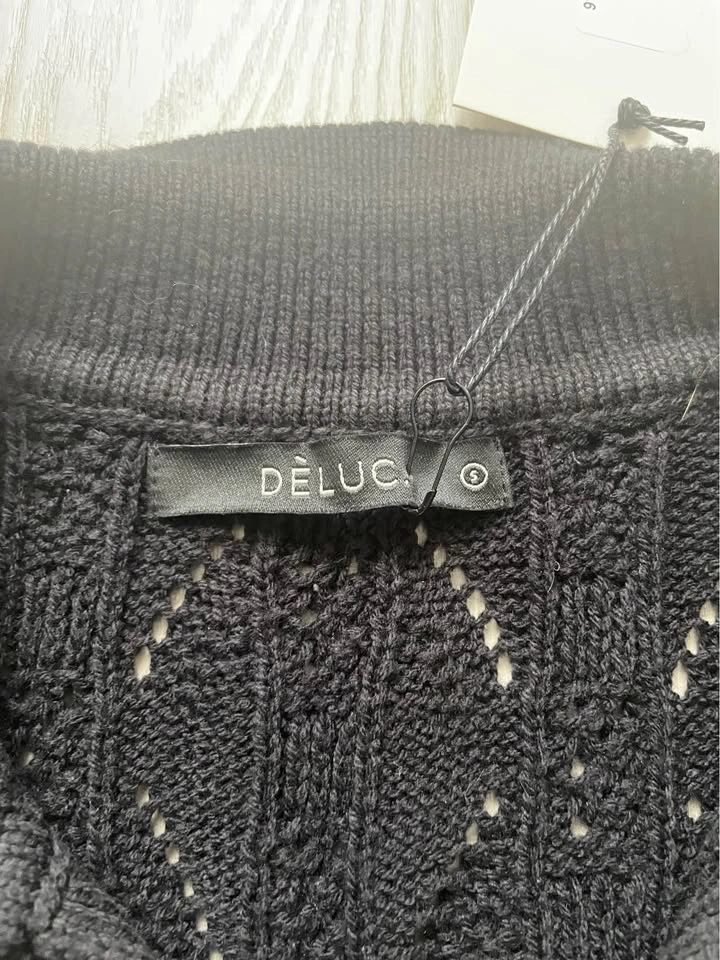 Deluc Aveiro knit dress, black, NWT, S - photo 4