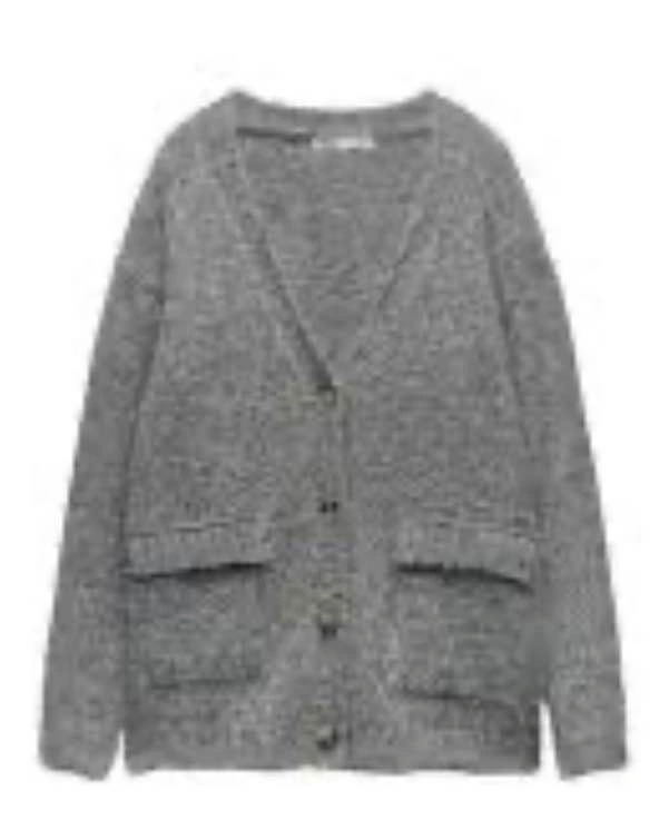 Zara cozy oversized charcoal cardigan, M - photo 2