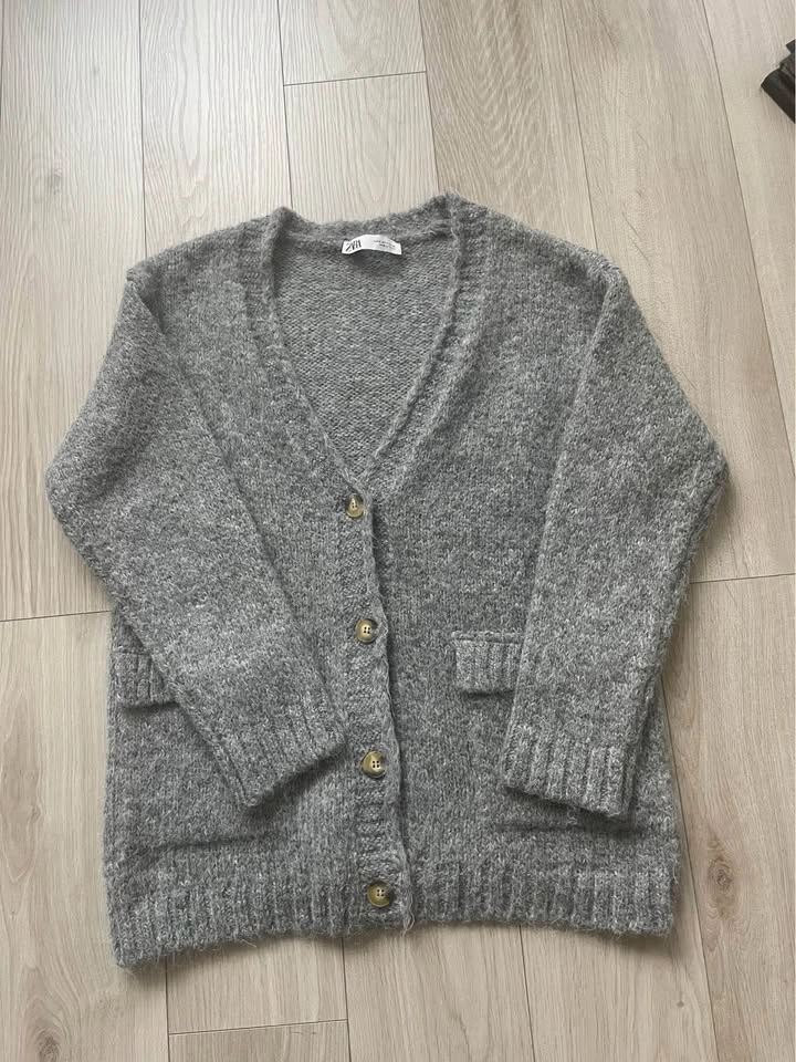 Zara cozy oversized charcoal cardigan, M - photo 4