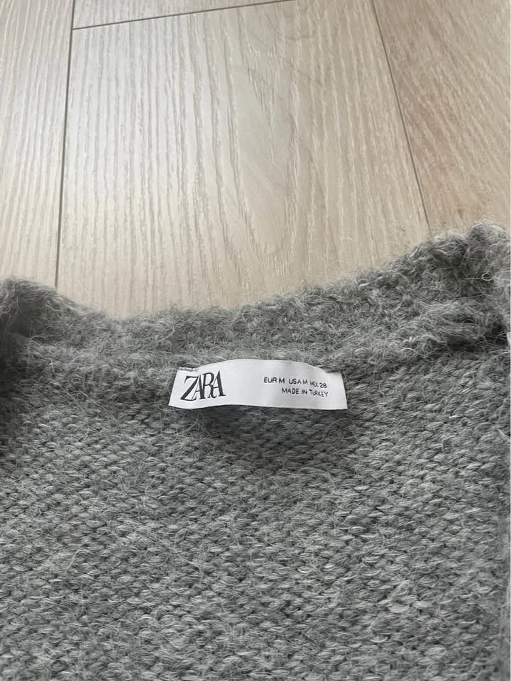 Zara cozy oversized charcoal cardigan, M - photo 5
