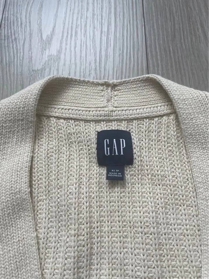 Gap cotton cardigan, cream, XS excellent condition - photo 3