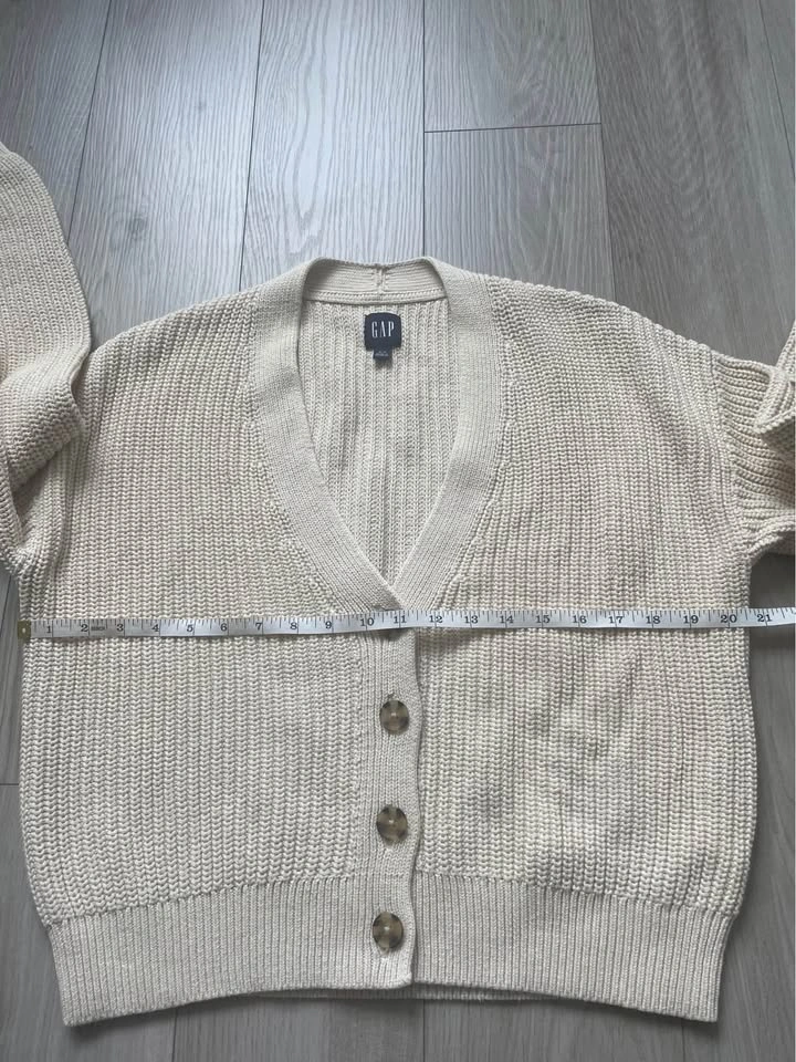Gap cotton cardigan, cream, XS excellent condition - photo 4