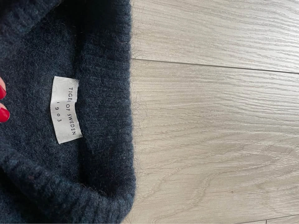 Tiger of Sweden Gwynn sweater, L, marled blue, excellent conditi - photo 5