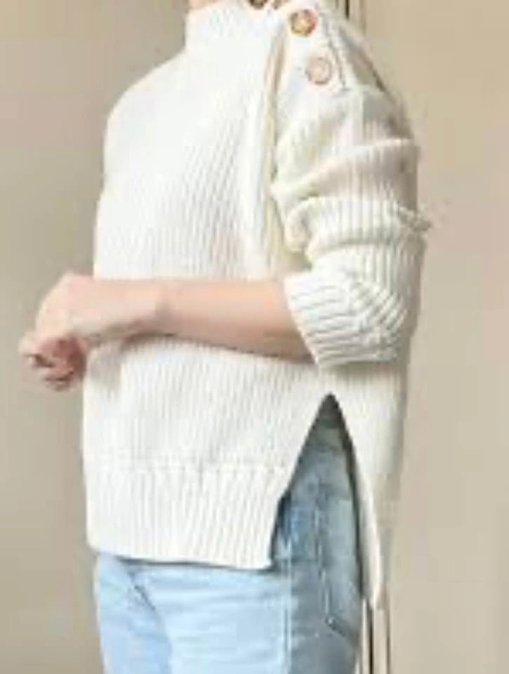 Sézane Adrian jumper, oversized XXS, ecru (cream), new without t - photo 2