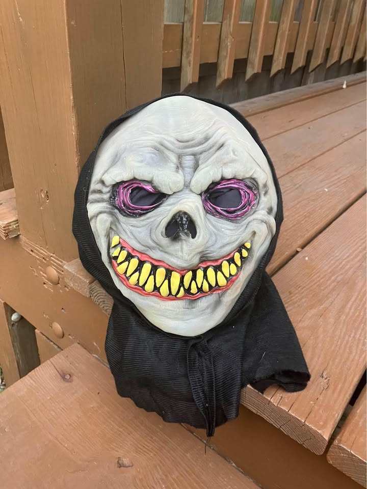 Black Hooded Ghoul Mask - One Size Fits Most - photo 3