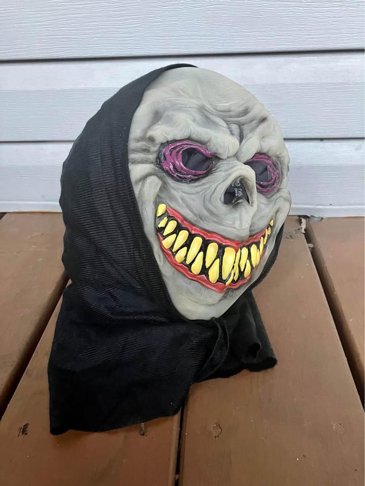 Black Hooded Ghoul Mask - One Size Fits Most - photo 4