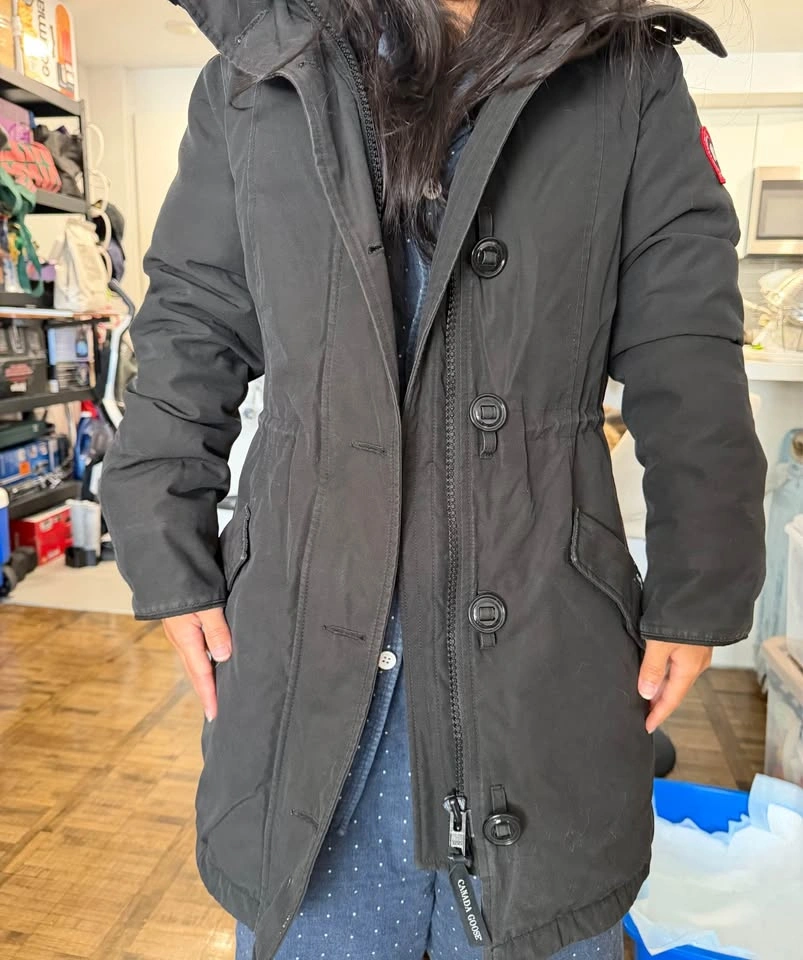 Canada Goose Rossclair Parka - Woman Medium Size - Black - photo 2