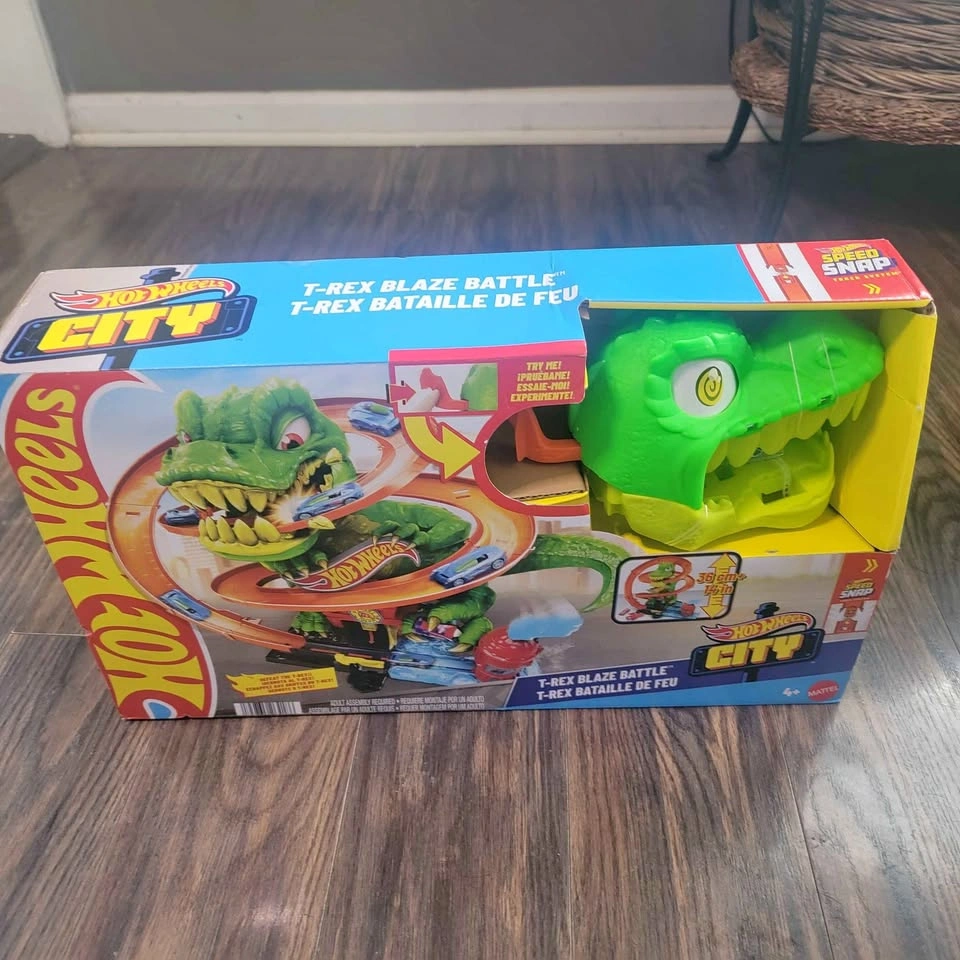 NEW! Hot Wheels T-Rex Car track $40