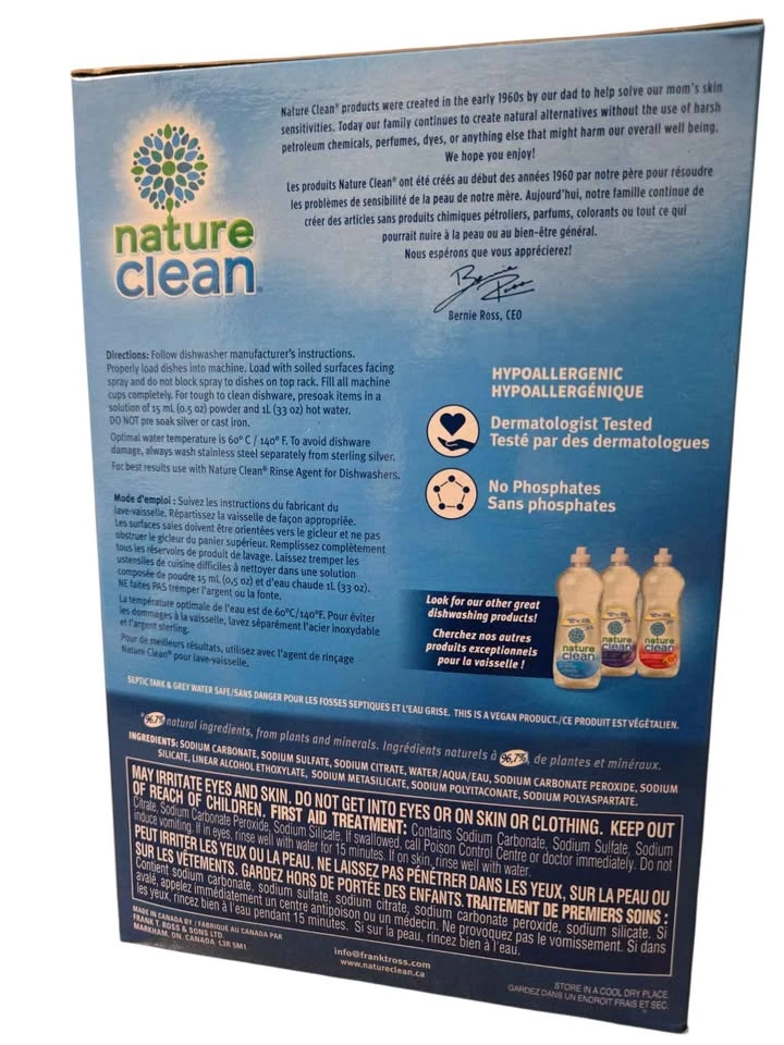 Nature Clean Dishwasher Powder 1.8kg Bundle - photo 3