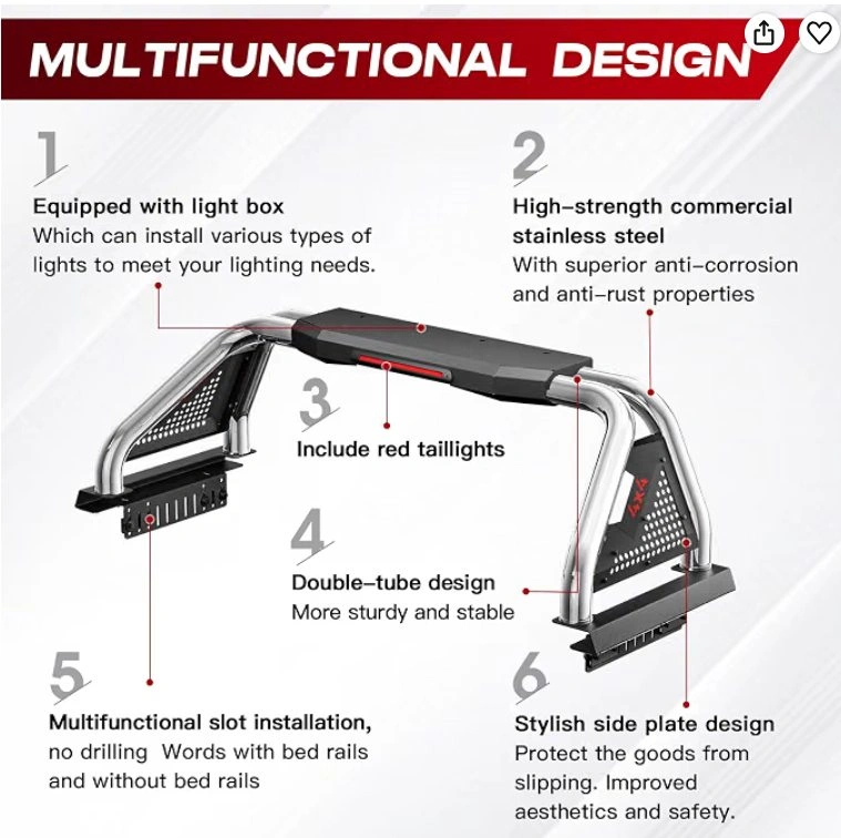 Truck bed roll bars - photo 2
