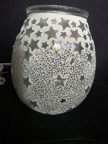 Scentsy Night Sky Wax Warmer Glitter Stars Romantic Retired Cele