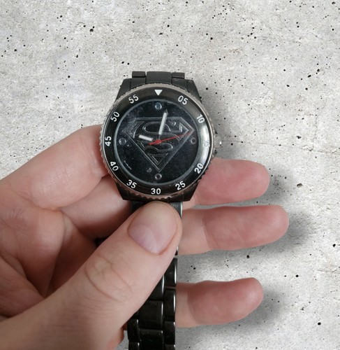 DC Comics Superman Men’s Watch Accutime Wristwatch New Battery