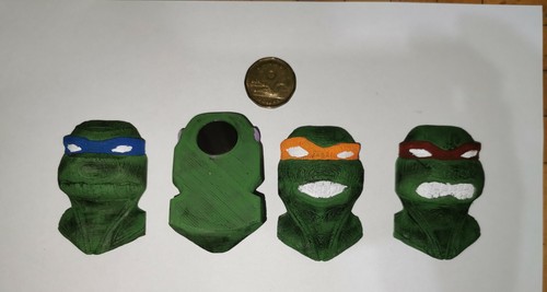 TMNT Teenage Mutant Ninja Turtles 3D Printed Fridge magnets