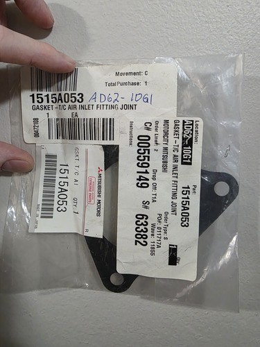 08-15 Mitsubishi Lancer Evo X Turbo Compressor Inlet Gasket - photo 4