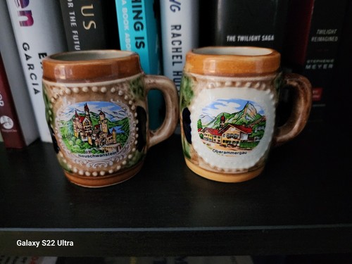 Vintage Mini Steins and Shot Glasses from Germany