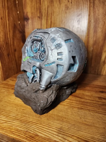 Terminator Pen holder 3D Print and painted finished product - photo 3