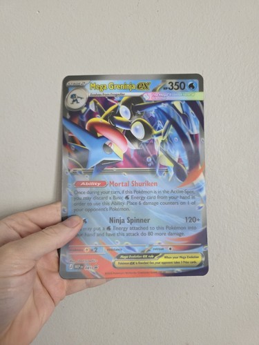Mega Greninja Ex 3d Jumbo Card