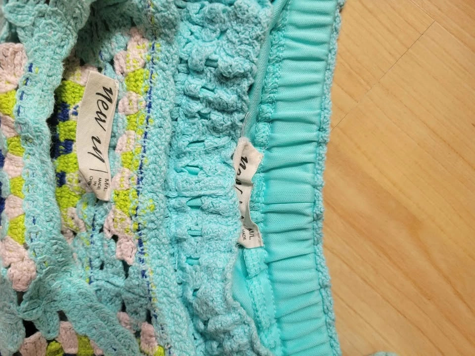 Blue Crochet Square Two-Piece Set - photo 5