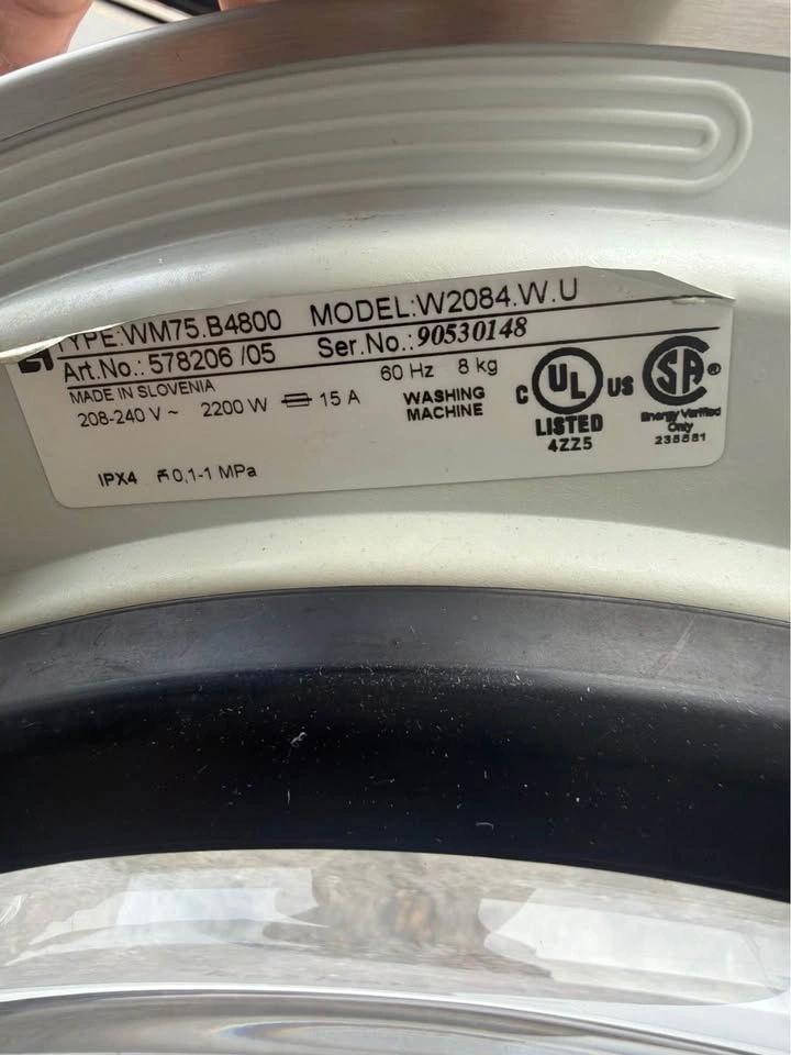 ASKO Washer W2084.W.U & Dryer T208V.W.U Stacked Set - photo 3