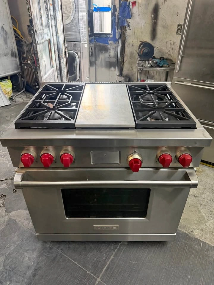 Wolf 36" Dual Fuel Range with Griddle