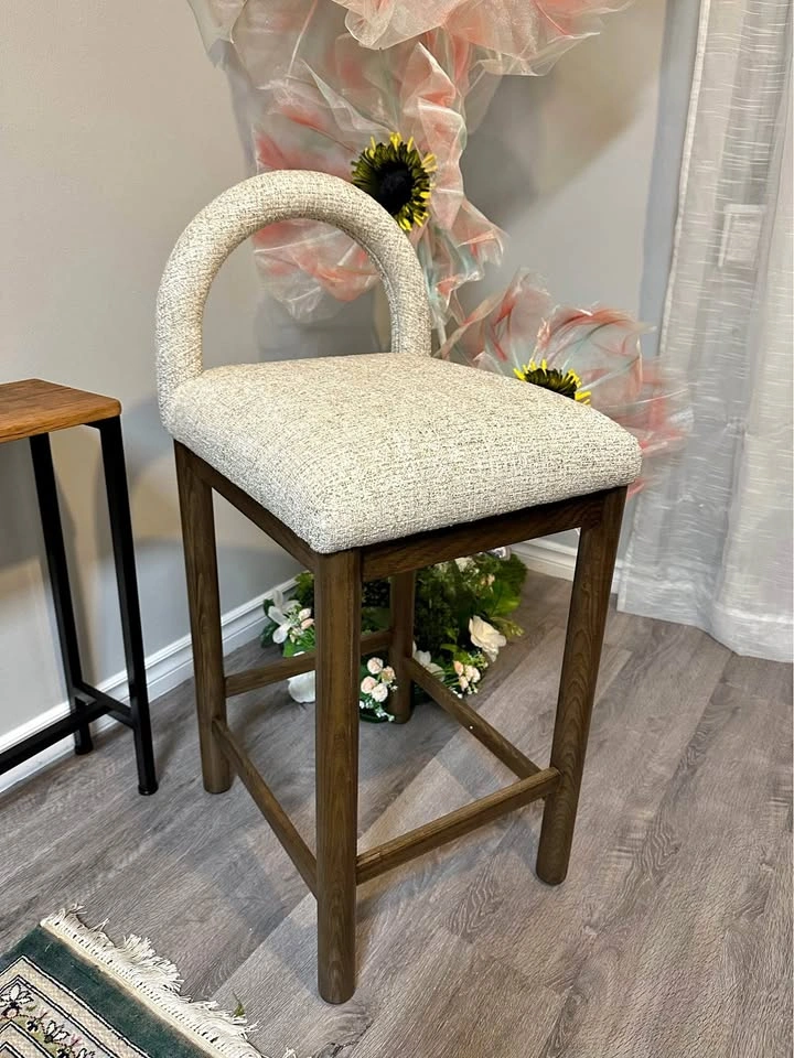 NEW IN BOX Meridian Conrad Counter Stool – Brown Linen