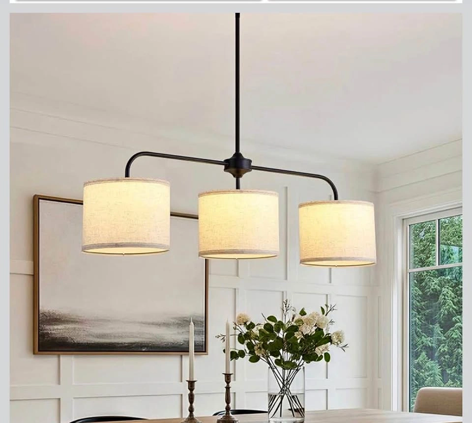 New Mavcadonf 3-Light Island Chandelier black