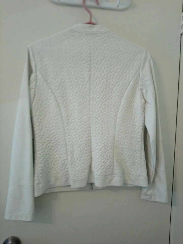 White Faux Leather Jacket - photo 2