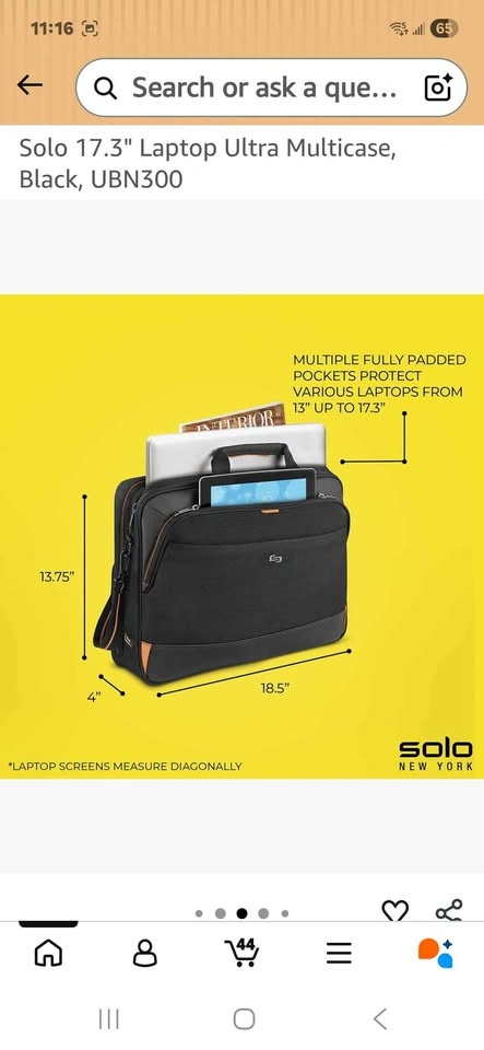 17.3' Laptop Crossbody Bag - photo 3