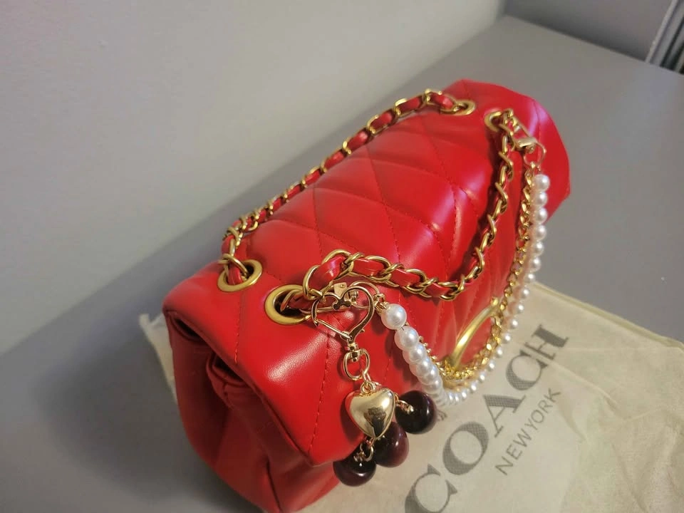 New Coach Red Quilted Shoulder/Crossbody Bag - photo 2