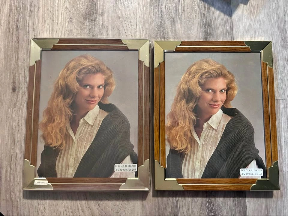 Wood and Gold 8x10 Picture Frames