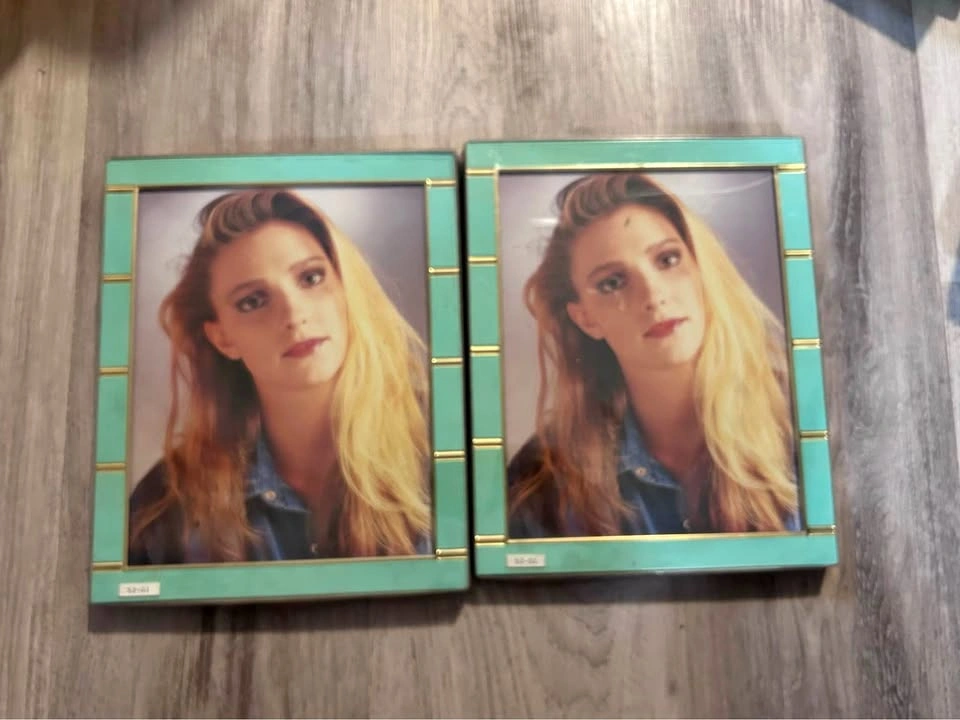 Teal and Gold 8x10 Picture Frames
