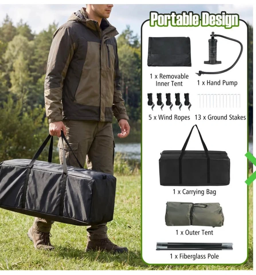 5-7 Person Inflatable Camping Tent with Screened Porch - photo 4