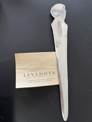 Levenger Sherlock Holmes Lost Letter Opener Sterling Pewter - photo 3
