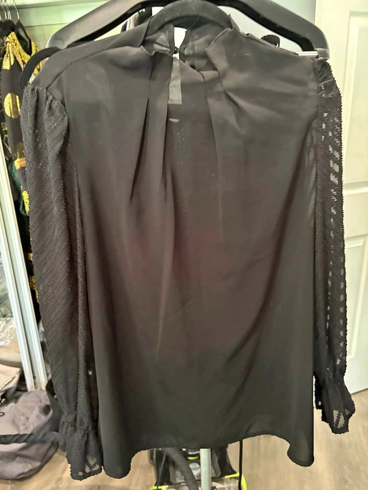 Women's Tops Bundle - Emery Rose Blouse, Knit Sweater, Black Blo