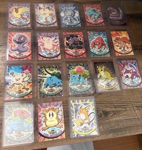 Vintage Pokemon Topps Card Lot TV Animation Holo Foil