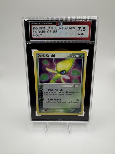 2004 Pokemon Dark Celebi #4/101 EX Hidden Legends Holo KSA 7.5