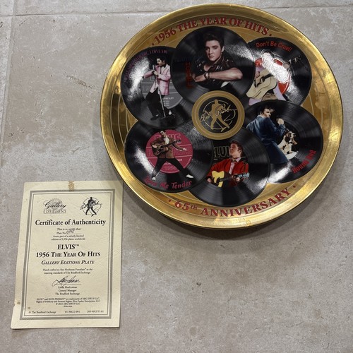 Elvis Presley 1956 Year of Hits Bradford Exchange Plate #0190