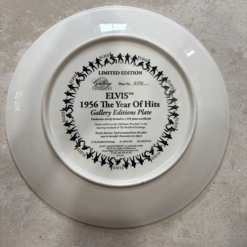 Elvis Presley 1956 Year of Hits Bradford Exchange Plate #0190 - photo 3