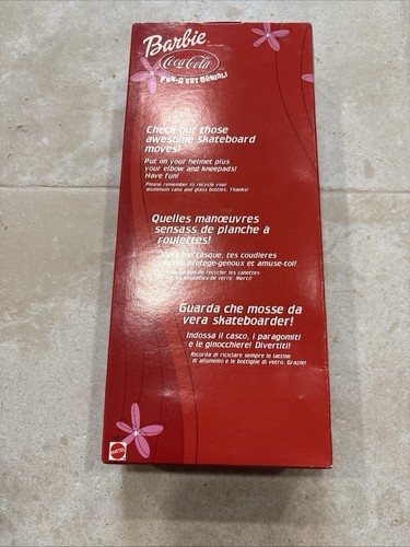 2001 Barbie Coca-Cola Fun Skateboard Doll #52717 Mattel NIB - photo 2