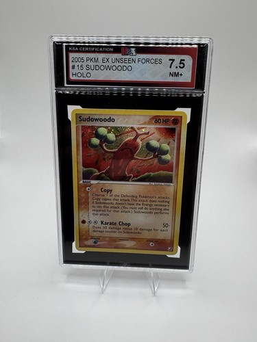 2005 Pokemon EX Unseen Forces Sudowoodo Holo #15/115 KSA 7.5