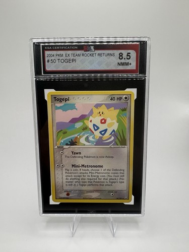 2004 Pokemon Togepi #50/109 EX Team Rocket Returns KSA 8.5